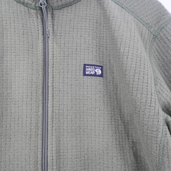 NEW Mountain Hardwear Men's Medium Explore Fleece Jacket, Surplus Green - Picture 5 of 16